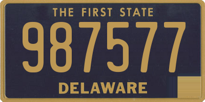 DE license plate 987577