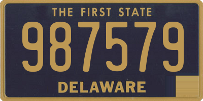 DE license plate 987579