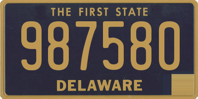 DE license plate 987580