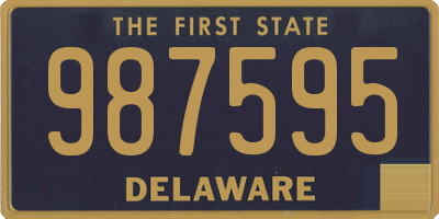 DE license plate 987595