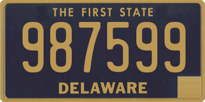 DE license plate 987599