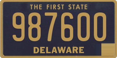 DE license plate 987600