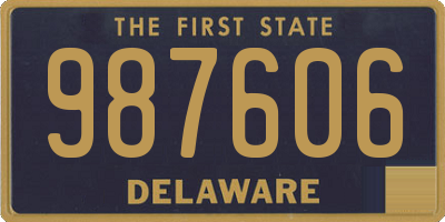 DE license plate 987606