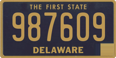 DE license plate 987609