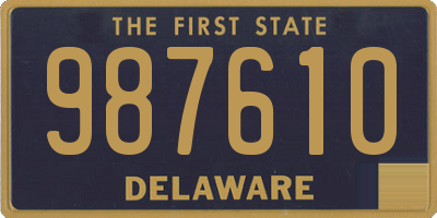 DE license plate 987610