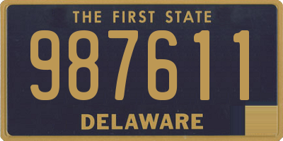 DE license plate 987611