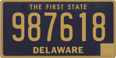 DE license plate 987618