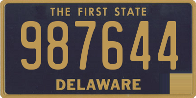 DE license plate 987644