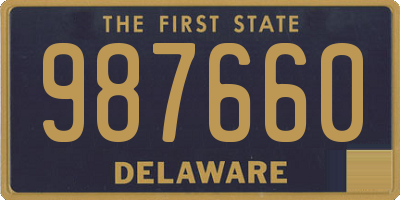DE license plate 987660