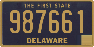 DE license plate 987661