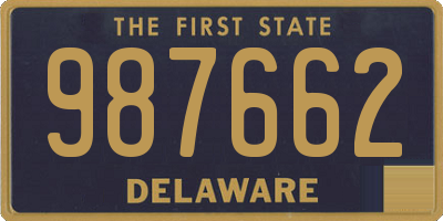 DE license plate 987662