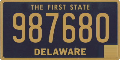 DE license plate 987680