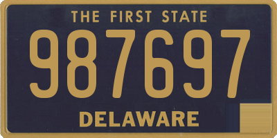 DE license plate 987697