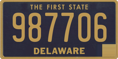 DE license plate 987706