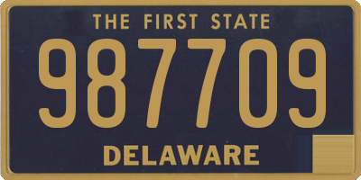 DE license plate 987709