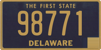 DE license plate 98771