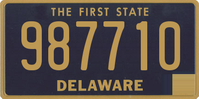 DE license plate 987710