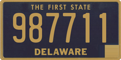 DE license plate 987711