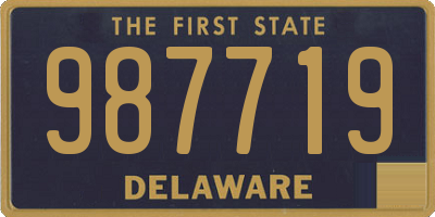 DE license plate 987719