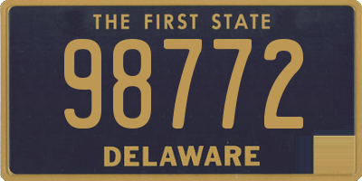 DE license plate 98772