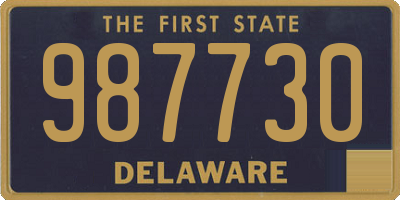 DE license plate 987730