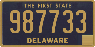 DE license plate 987733