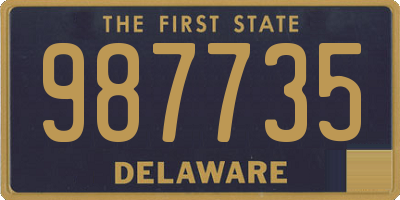 DE license plate 987735