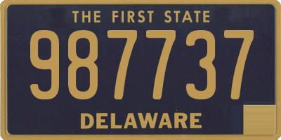 DE license plate 987737