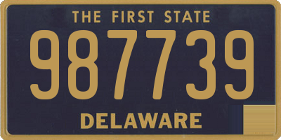 DE license plate 987739