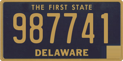 DE license plate 987741