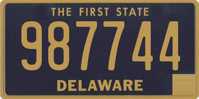 DE license plate 987744