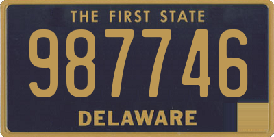 DE license plate 987746