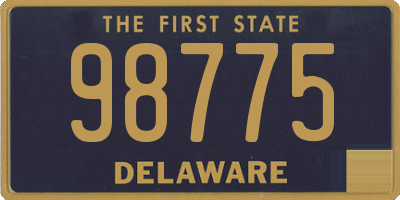 DE license plate 98775