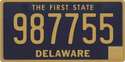 DE license plate 987755