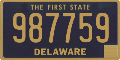 DE license plate 987759