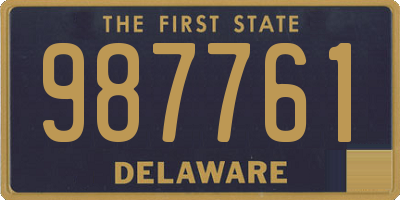 DE license plate 987761