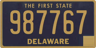 DE license plate 987767