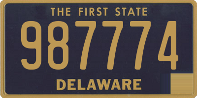 DE license plate 987774