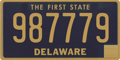 DE license plate 987779