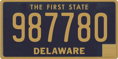 DE license plate 987780