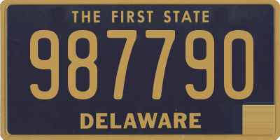 DE license plate 987790