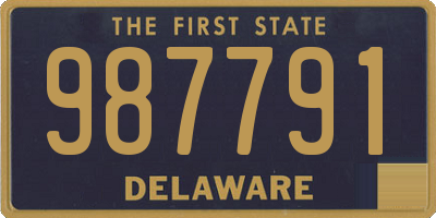 DE license plate 987791