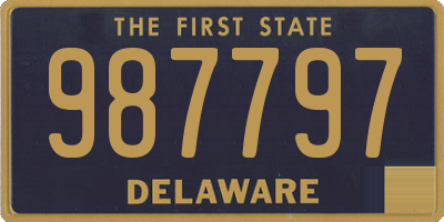 DE license plate 987797