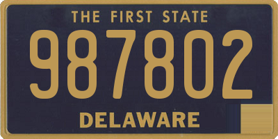 DE license plate 987802