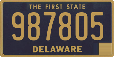 DE license plate 987805