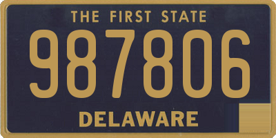 DE license plate 987806