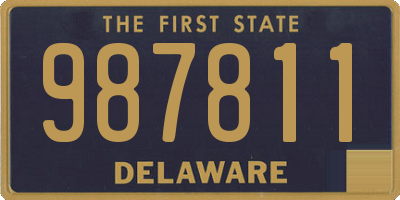 DE license plate 987811