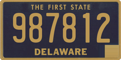 DE license plate 987812