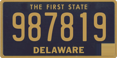 DE license plate 987819