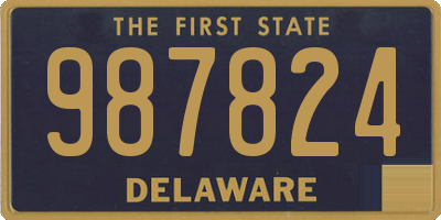 DE license plate 987824